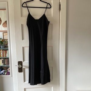 Black slip dress, large